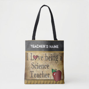 Bolsa Tote Amor que é um nome do professor de ciências DI