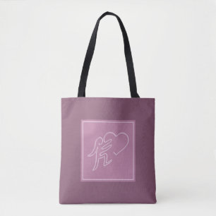 BOLSA TOTE AMOR (RASPBERRY)