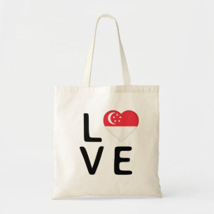 Bolsa Tote Amor - Sinalizador de Singapura
