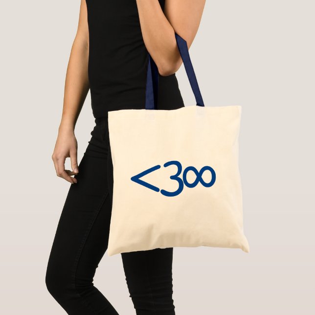 Bolsa Tote amor singularidade <3 ∞ tot saco (Frente (produto))