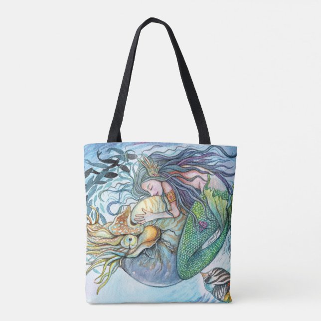 Bolsa Tote Amor subaquático (Verso)