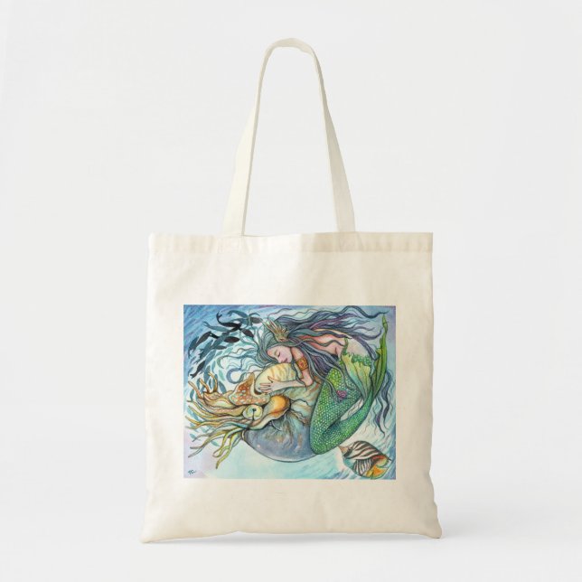Bolsa Tote Amor subaquático (Frente)