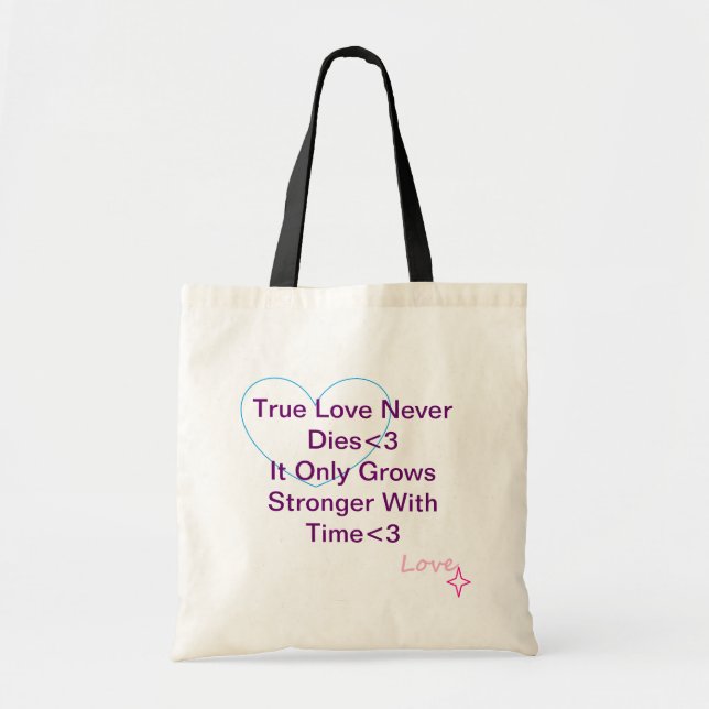 Bolsa Tote Amor verdadeiro (Frente)