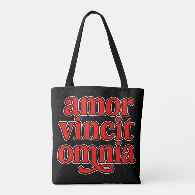 Bolsa Tote Amor vincit omnia (Verso)