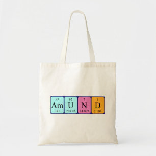 Bolsa Tote Amund periódico nome da mesa tote saco