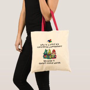 Bolsa Tote Amusing Plainspoken Mince Piada