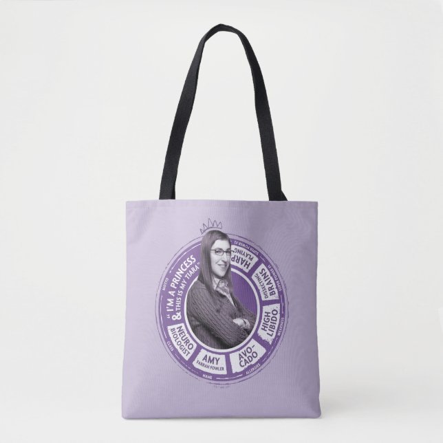 Bolsa Tote Amy Farrah Fowler Info Graphic (Frente)