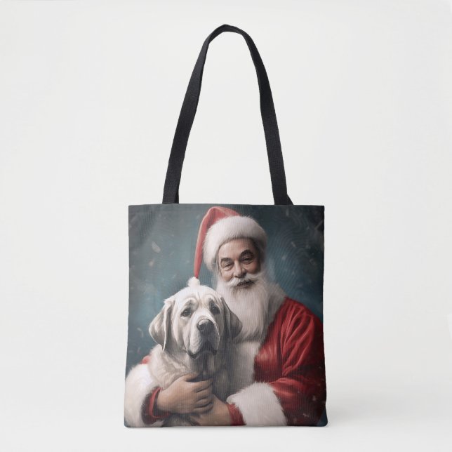 Bolsa Tote Anatólia Shepherd com o Natal do Papai Noel (Frente)