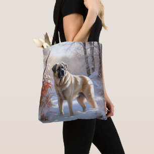 Bolsa Tote Anatólia Shepherd Deixou nevar o Natal