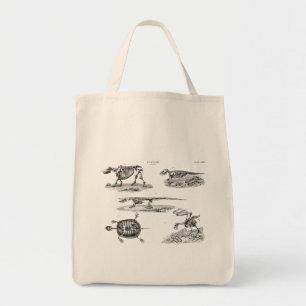 Bolsa Tote Anatomia antiga dos esqueletos animais dos 1800s