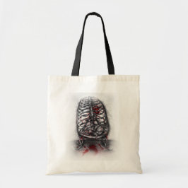 Bolsa Tote Anatomia da Gaiola Vazia Coração Surrealismo Arte 