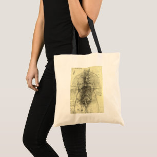 Bolsa Tote Anatomia Humana, Tronco Feminino por Leonardo da V