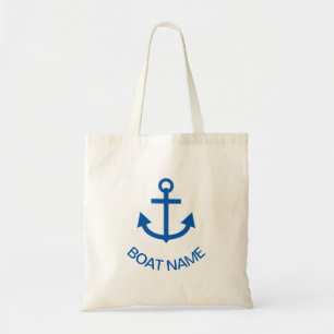 Bolsa Tote Anchor Blue Personalizou o nome do seu barco