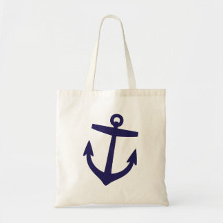 Bolsa Tote Anchor Náutico de Pré-Disquete Azul-marinho