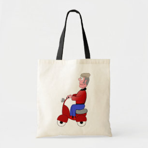 Bolsa Tote Ancião em uma sacola do patinete