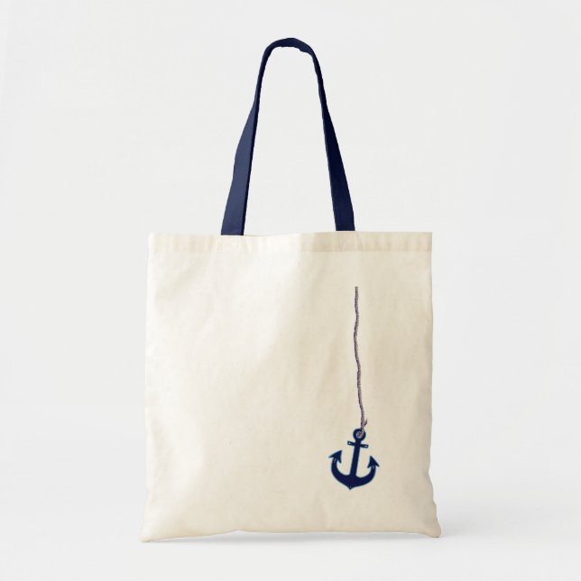Bolsa Tote âncora azul marinho (Frente)
