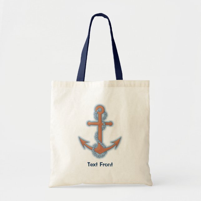Bolsa Tote Âncora com corrente (Frente)