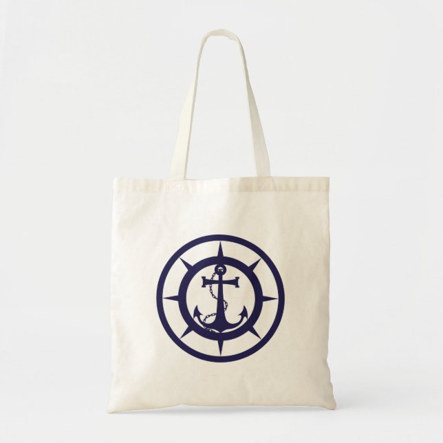 Bolsa Tote Âncora Náutica (Frente)
