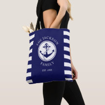 Âncora Náutica Azul Marinho Moderna