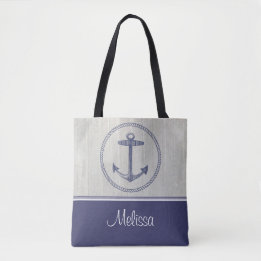 Bolsa Tote Âncora náutica | personalizado