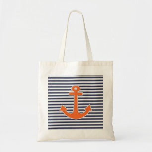 Bolsa Tote Ancoragem original do bordado capitão náutico