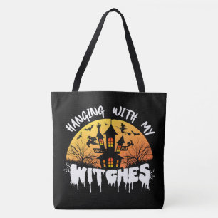 Bolsa Tote Andando com minhas bruxas Saco do Dia das Bruxas