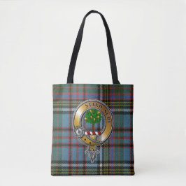 Bolsa Tote Anderson Tartan e Crachá