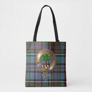 Bolsa Tote Anderson Tartan e Crachá