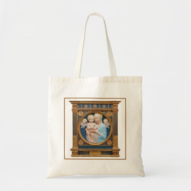 Bolsa Tote Andrea Della Robbia c1485 Madonna e Child (Frente)
