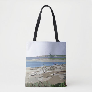 Bolsa Tote Andrea Marca #1 Praia Dia Popham Beach Maine