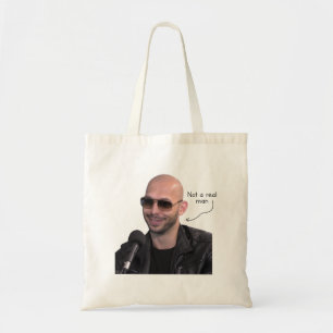 Bolsa Tote Andrew Tate não é um homem de verdade