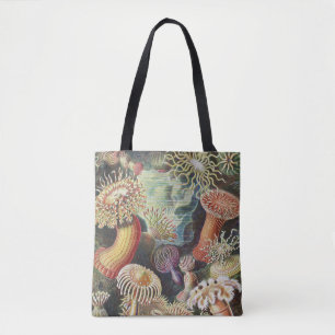 Bolsa Tote Anêmonas-do-Mar, Actiniae Seeanemonen Ernst Haecke
