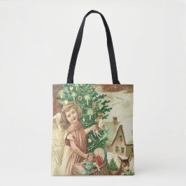 Bolsa Tote Angel bringing Christmas gifts and presents