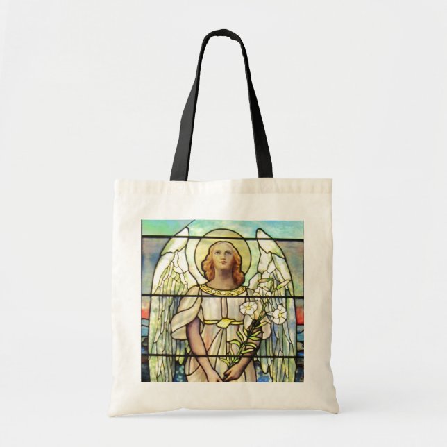 Bolsa Tote Angel Gabriel, vidro colorido (Frente)
