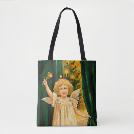 Bolsa Tote Angel ringing the bell for Christmas time