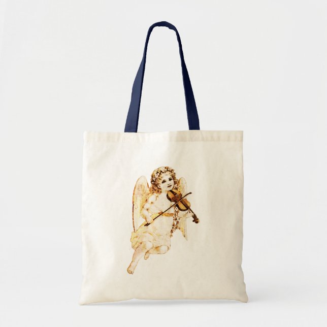Bolsa Tote Angel Tocando um Violino (Frente)