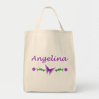 Bolsa Tote Angelina (borboleta roxa)
