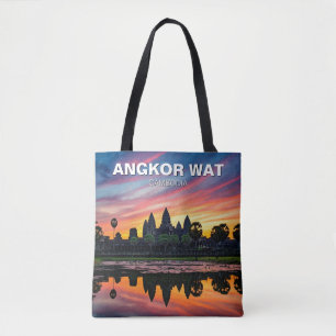 Bolsa Tote Angkor Wat Cambodja Sunset