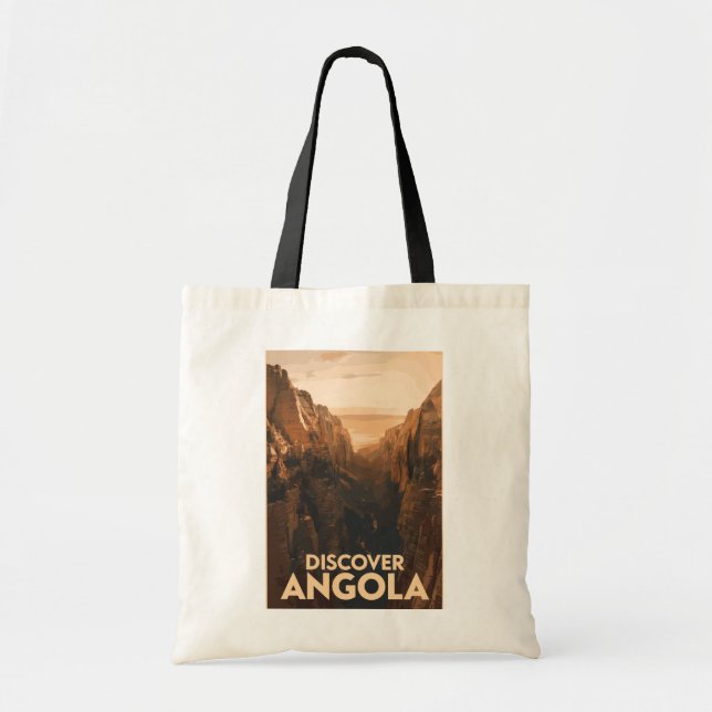 Bolsa Tote Angola Lubango Viagem Art Vintage (Frente)