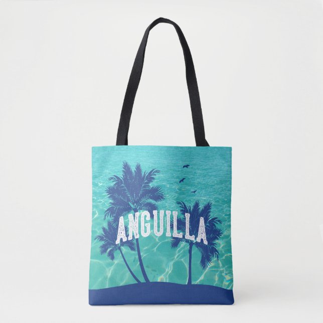 Bolsa Tote Ânguilla Palmeira Caribenha (Frente)