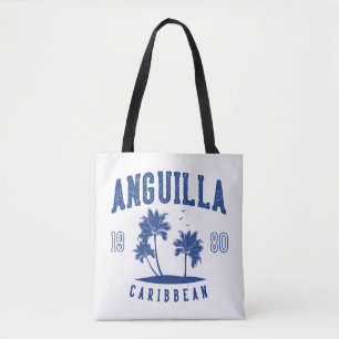 Bolsa Tote Anguilla Palmeira Caribenha 1980