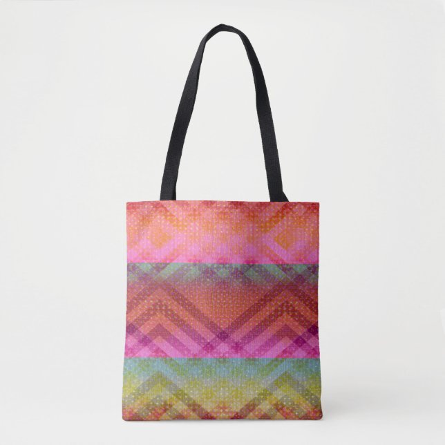 Bolsa Tote Ângulos Coloridos (Frente)