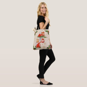 Bolsa Tote Ângulos decorando a árvore de Natal