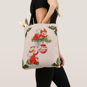Bolsa Tote Ângulos decorando a árvore de Natal