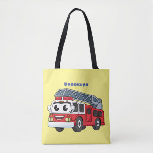 Bolsa Tote Animação de bombeiros felizes