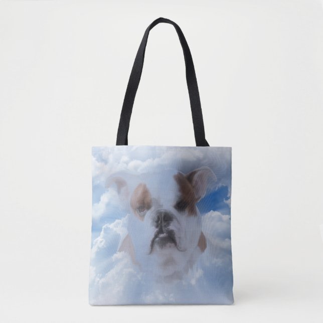 Bolsa Tote Animais de estimação com nuvens do céu (Frente)
