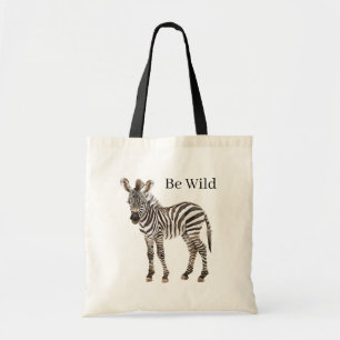 Bolsa Tote Animais de Safari de Zebra