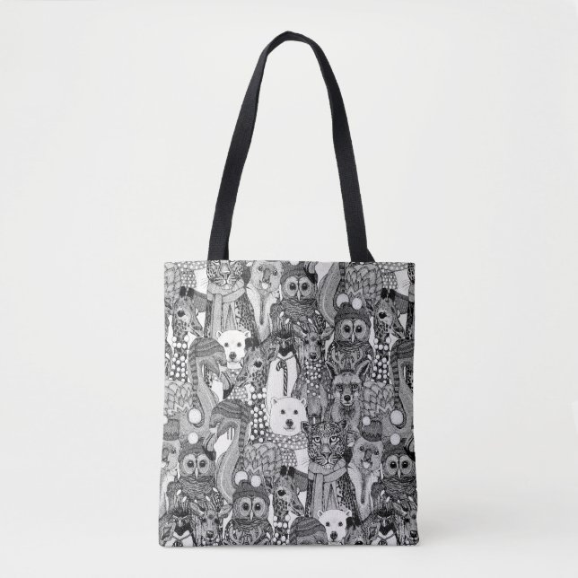 Bolsa Tote animais festivos (Frente)