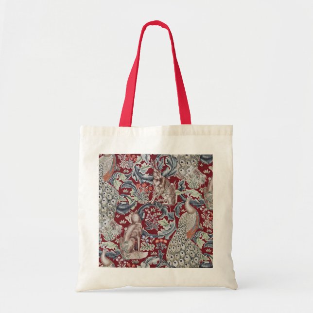 Bolsa Tote Animais Florestais, William Morris (Frente)