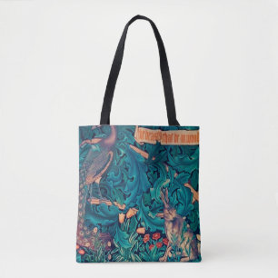 Bolsa Tote Animais na Floresta, William Morris